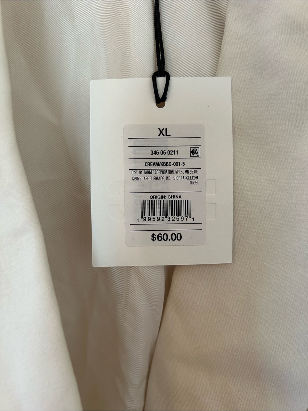 KBB by Kahlana Women's 'the David Blazer' Cotton Linen Blend cream blazer XL - Picture 6 of 11
